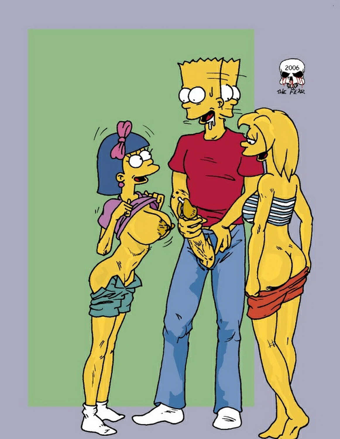 Lisa Simpson and Sherri And Terrie Mackleberry XXX Hentai