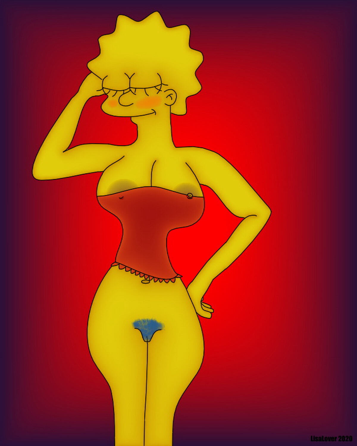 Lisa Simpson No Panties Big Breast.