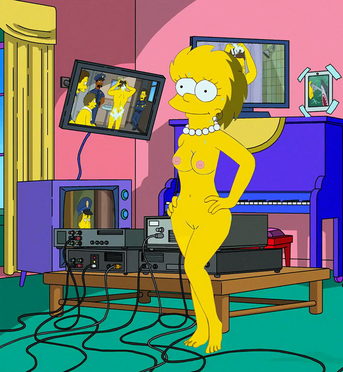 Lisa Simpson Nude Shaved Pussy Nipples Tits