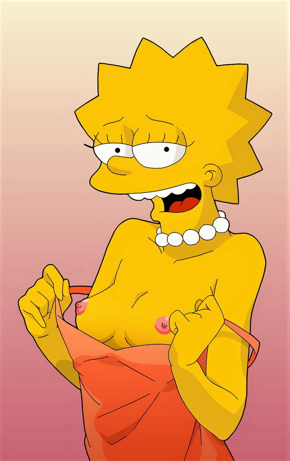 Lisa Simpson Tits Erect Nipples.
