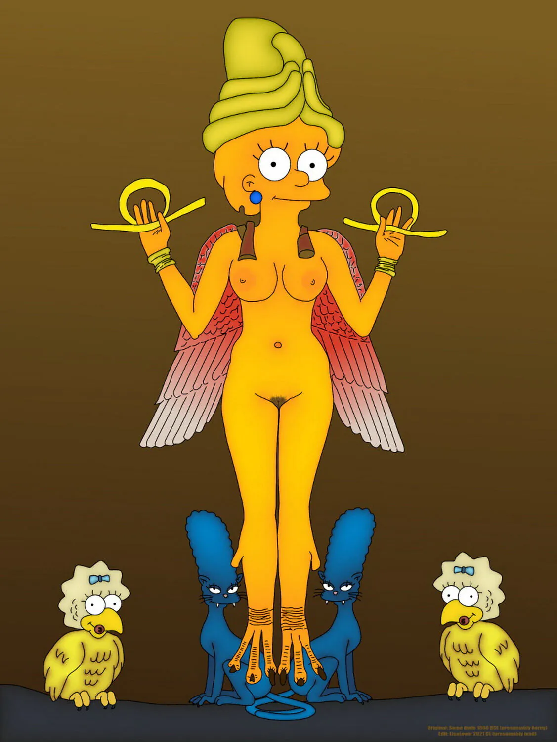 Maggie Simpson and Marge Simpson XXX Hentai