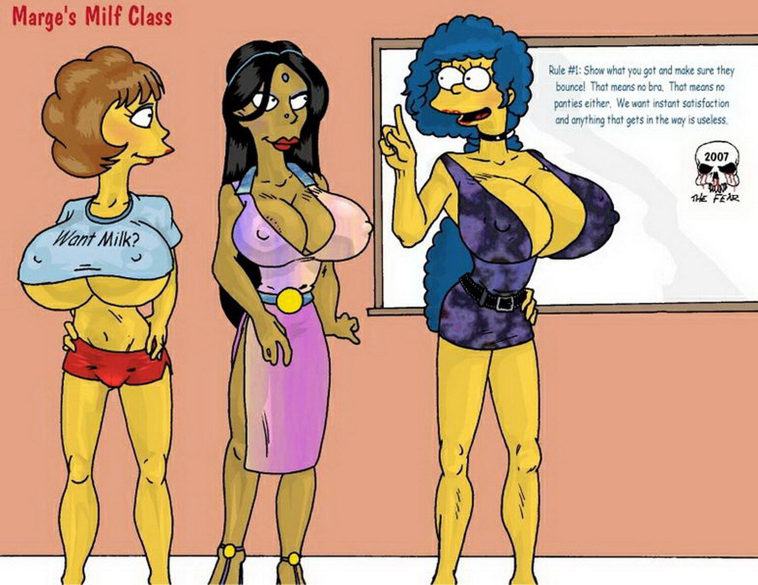 Manjula Nahasapeemapetilon and Maude Flanders Tits Big Breast