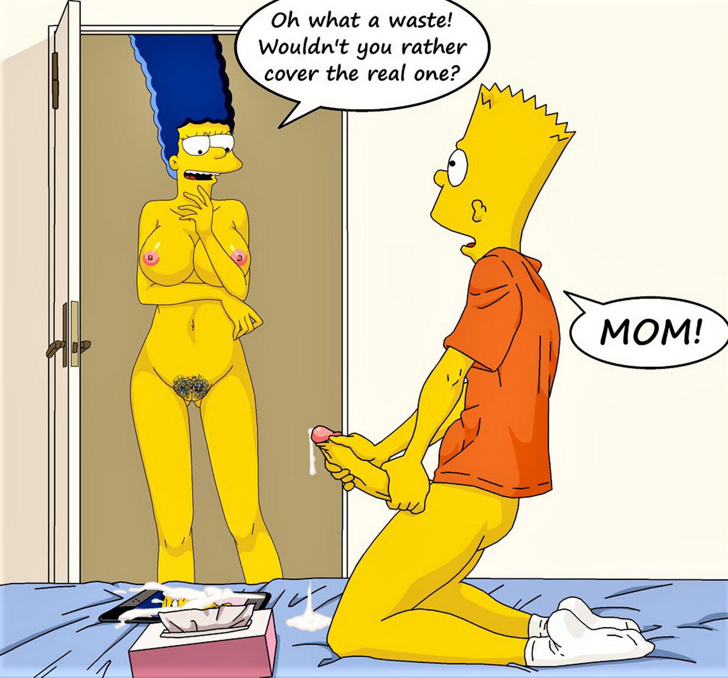 Marge Simpson Cum