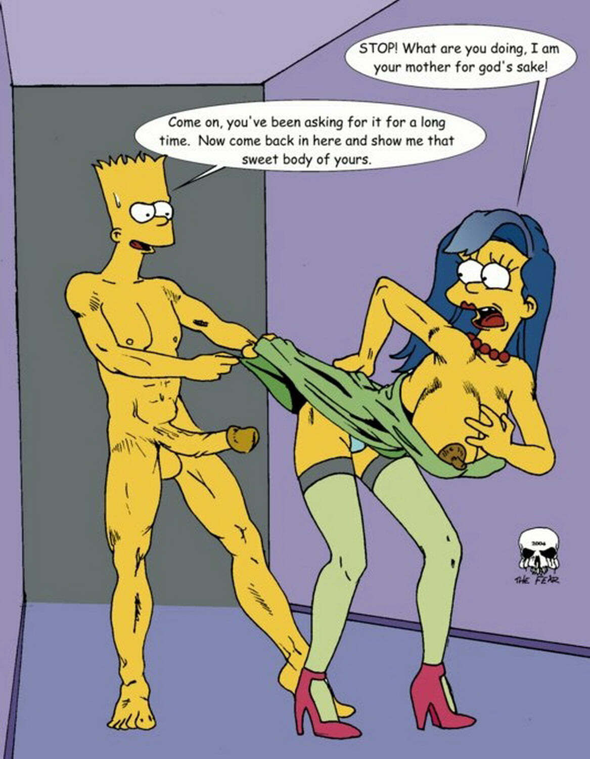 Cartoon Hentai Simpsons - Marge Simpson and Bart Simpson Hentai XXX Horny Popular > Your Cartoon Porn