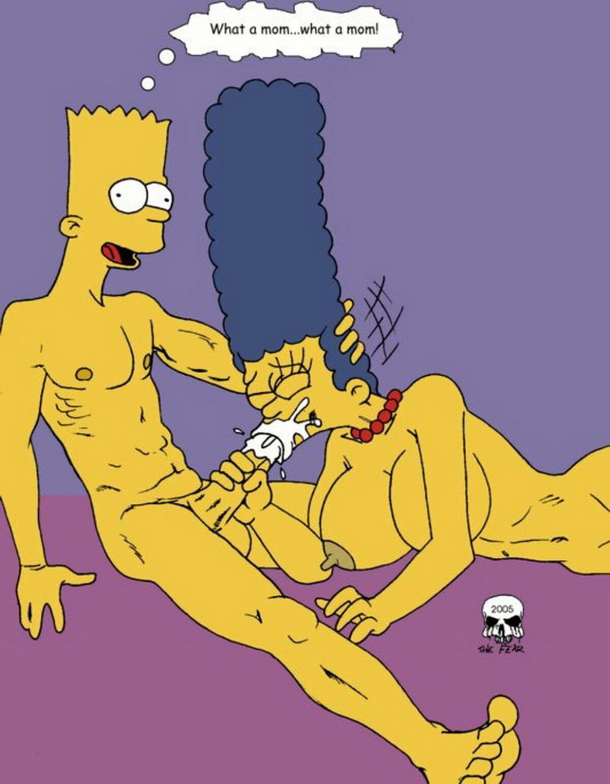 Marge Simpson and Bart Simpson Mom Drawing < Your Cartoon Porn