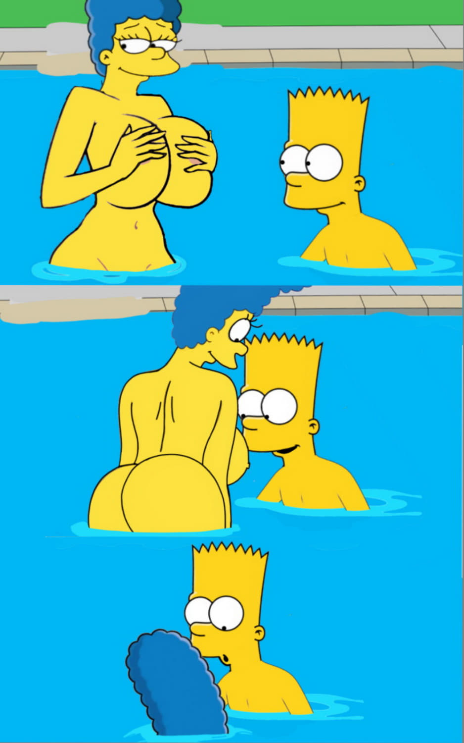 The Simpsons Marge And Bart Naked