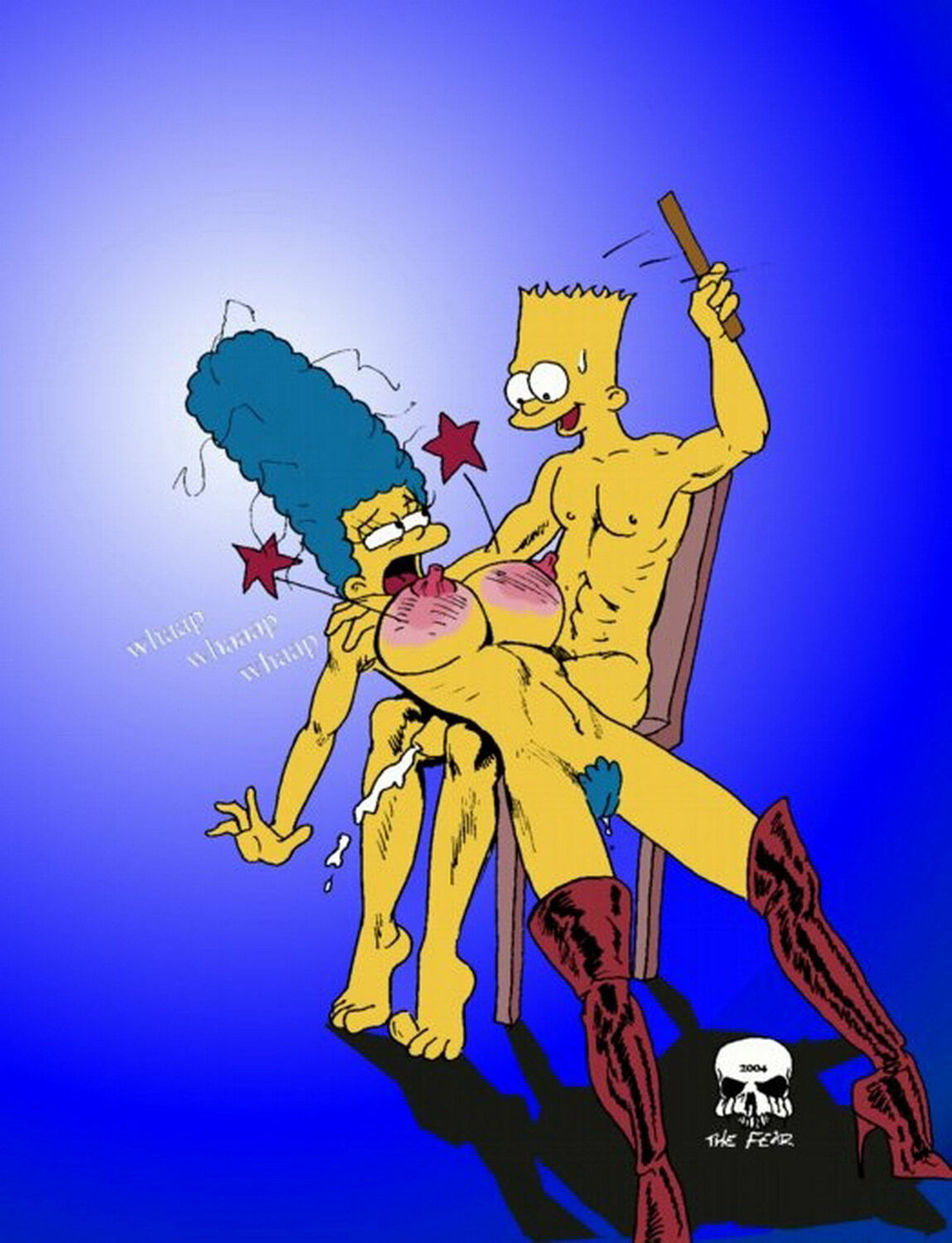 Simpsons Spanking Cartoon - Marge Simpson and Bart Simpson Spanking < Your Cartoon Porn