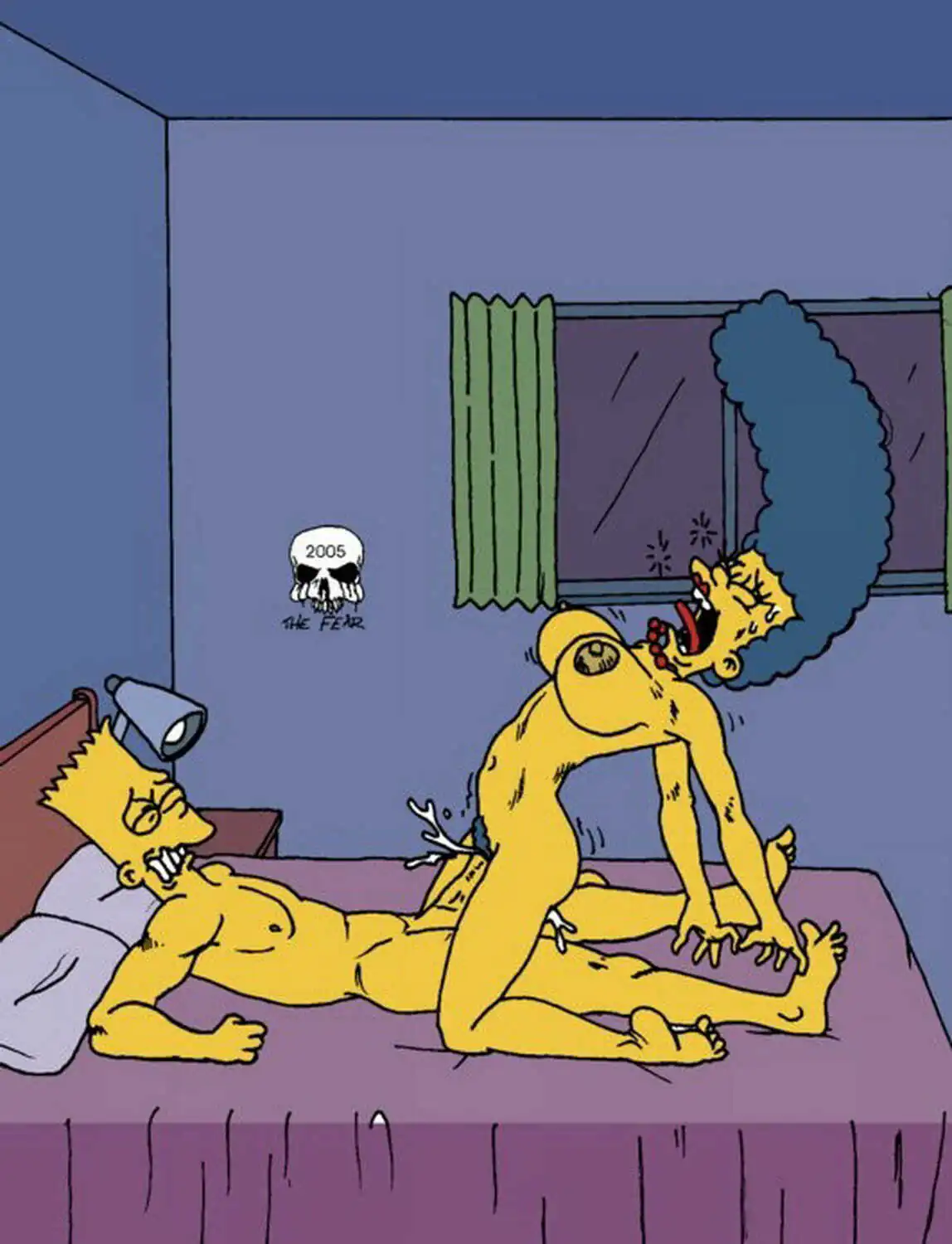 Marge Simpson and Bart Simpson Vagina Vaginal Sex Tits Cowgirl Cum