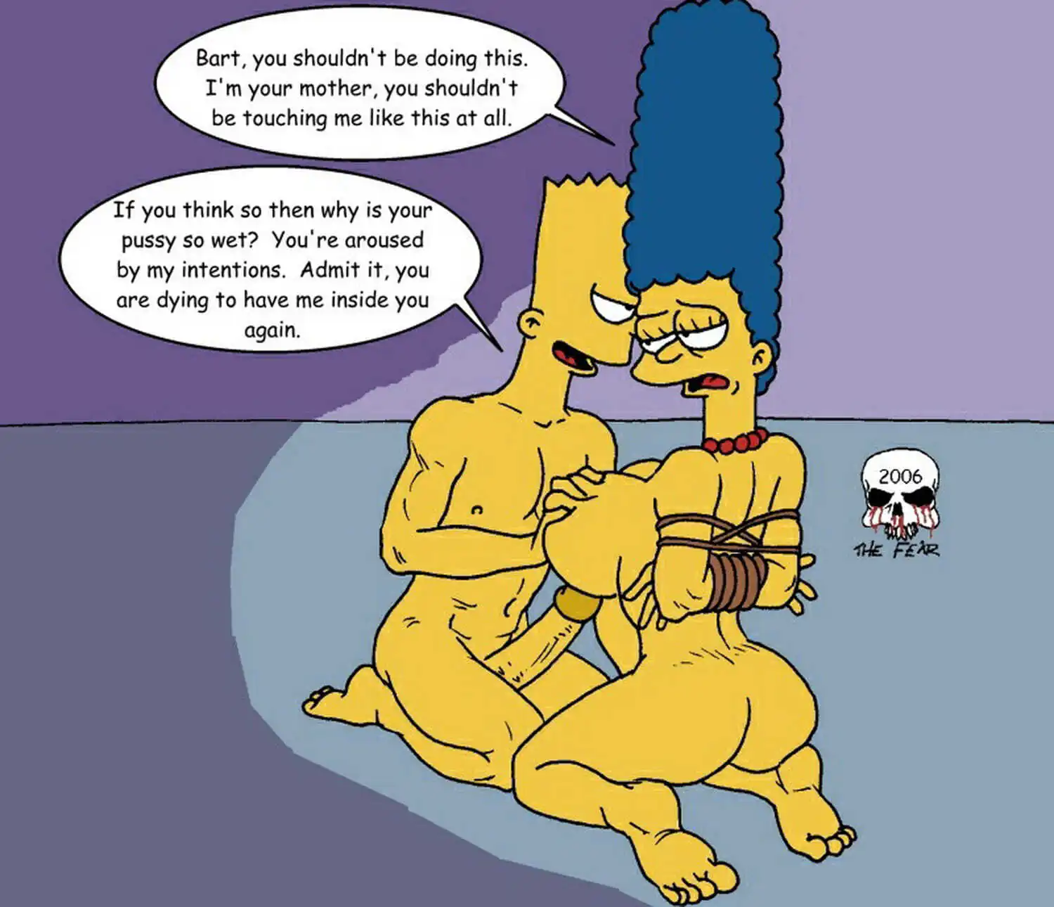 Marge Simpson and Bart Simpson XXX Hentai Dirty