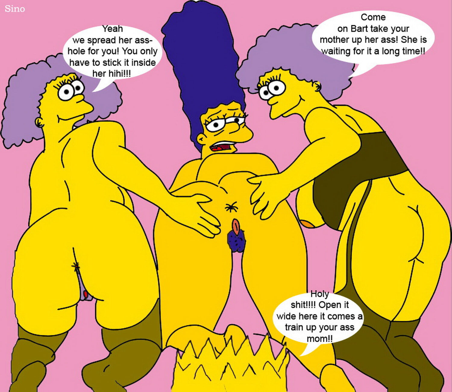 Marge Simpson and Bart Simpson XXX Hentai Free