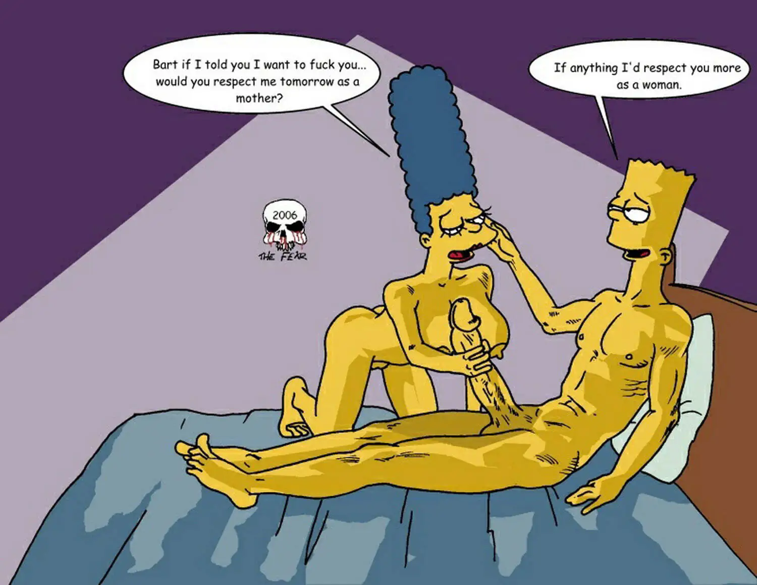 Marge Simpson and Bart Simpson XXX Hentai Image Uncensored