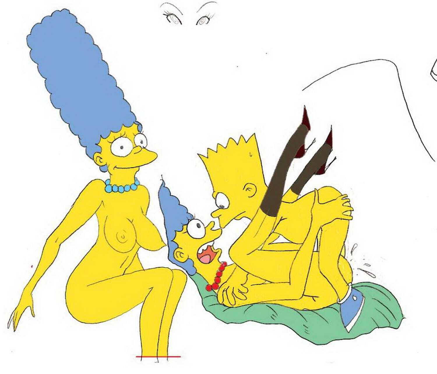 Marge Simpson and Bart Simpson XXX Hentai Sweet