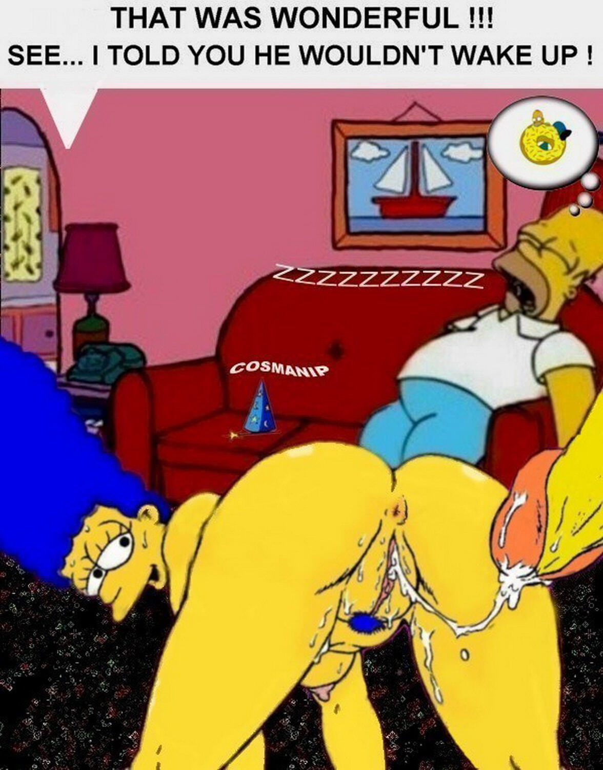 Marge Simpson Sleeping