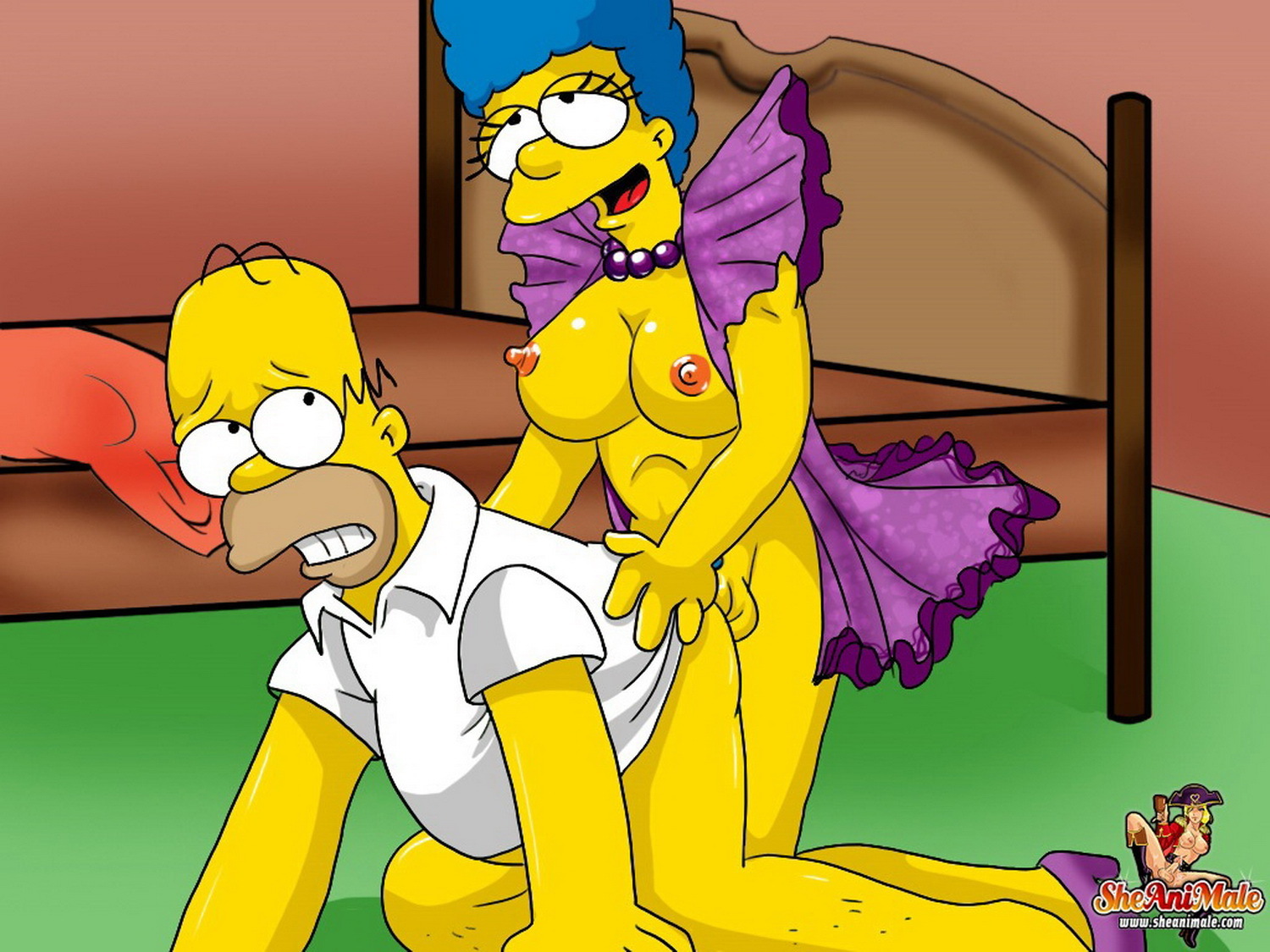 Marge Simpson and Homer Simpson Futanari Anal Sex Intersex < Your Cartoon  Porn