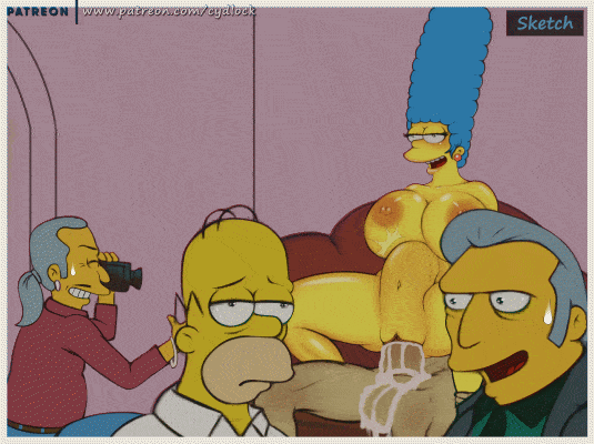 Marge Simpson Reverse Cowgirl