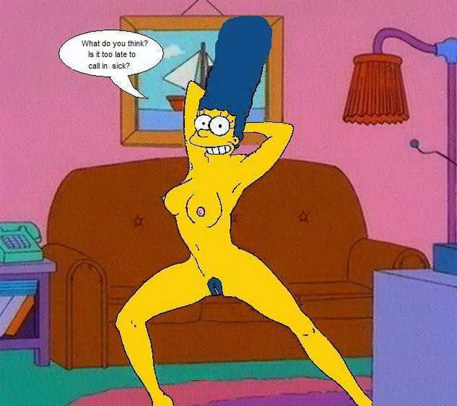 Homer Simpson Nude
