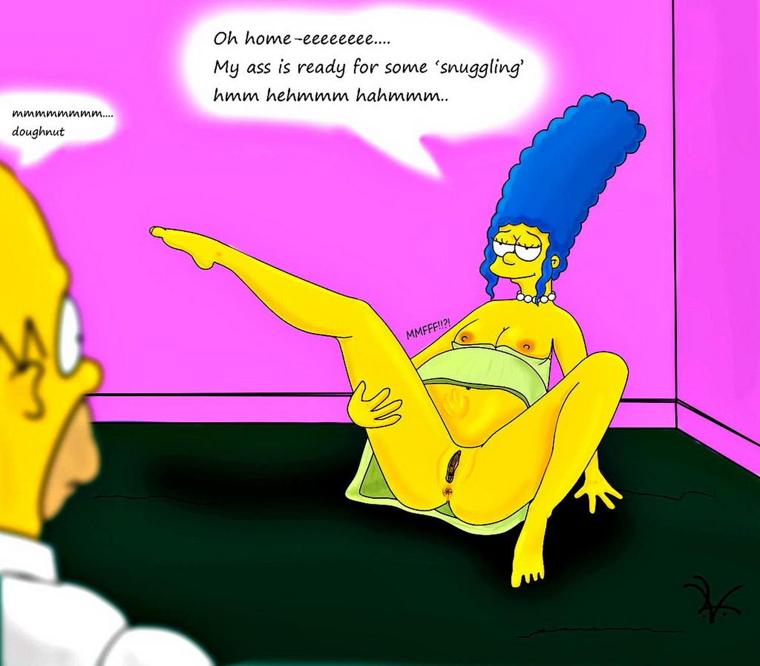 Marge Simpson and Homer Simpson Pregnant