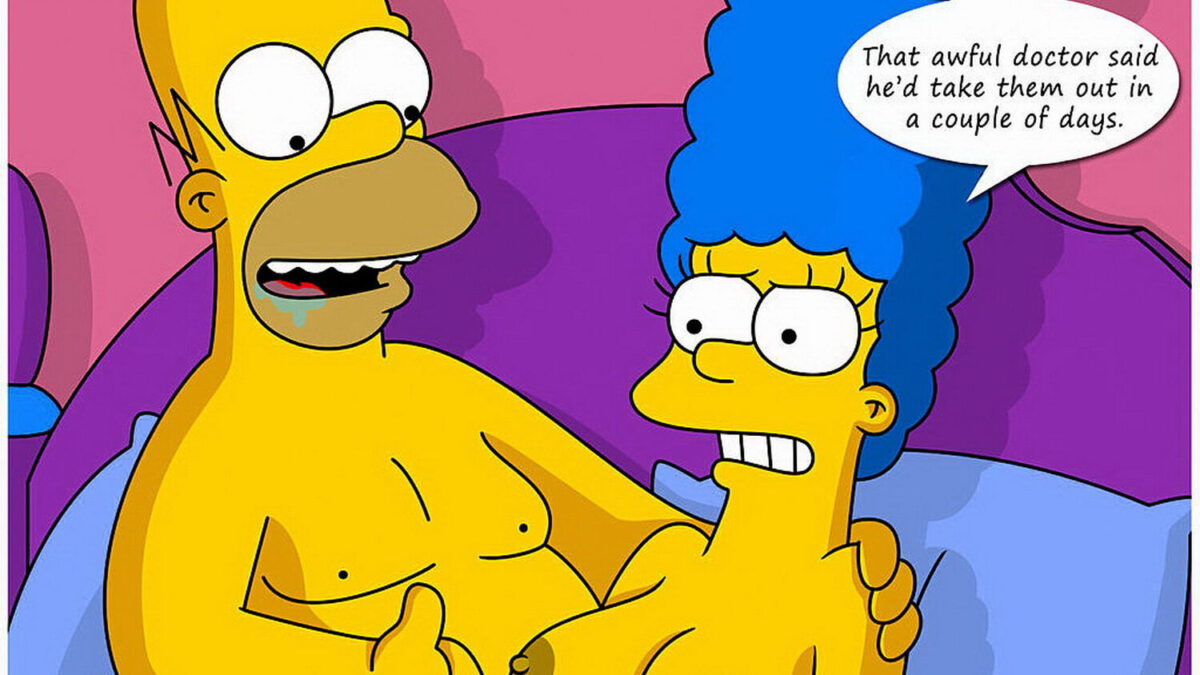 Marge Simpson and Homer Simpson Topless Nipples Big Breast < Your Cartoon  Porn