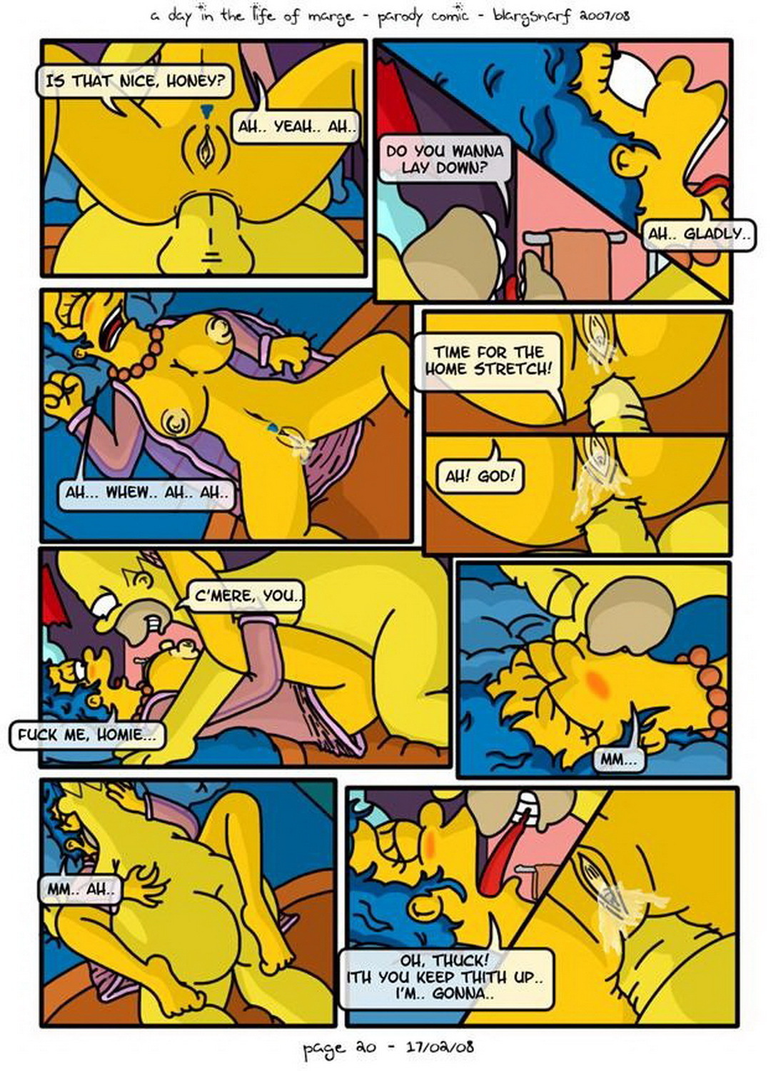 Marge Simpson and Homer Simpson XXX Hentai Sweet