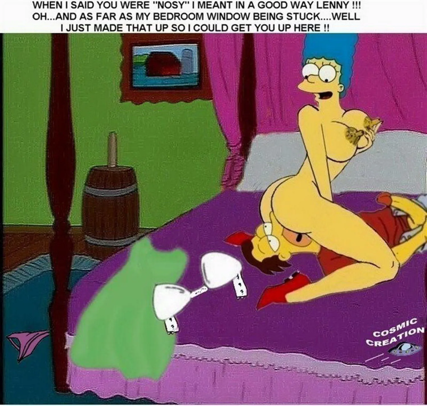 Marge Simpson and Lenny Leonard XXX Hentai