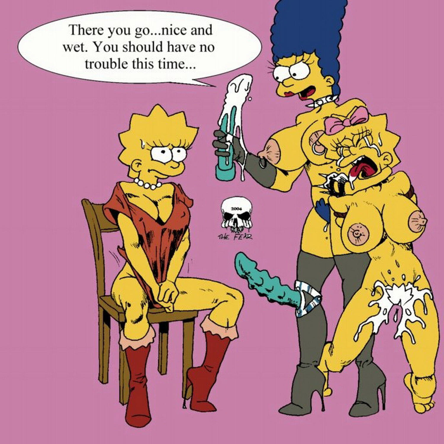 Bdsm Dildo - Marge Simpson and Lisa Simpson Dildo Bondage Bdsm > Your Cartoon Porn