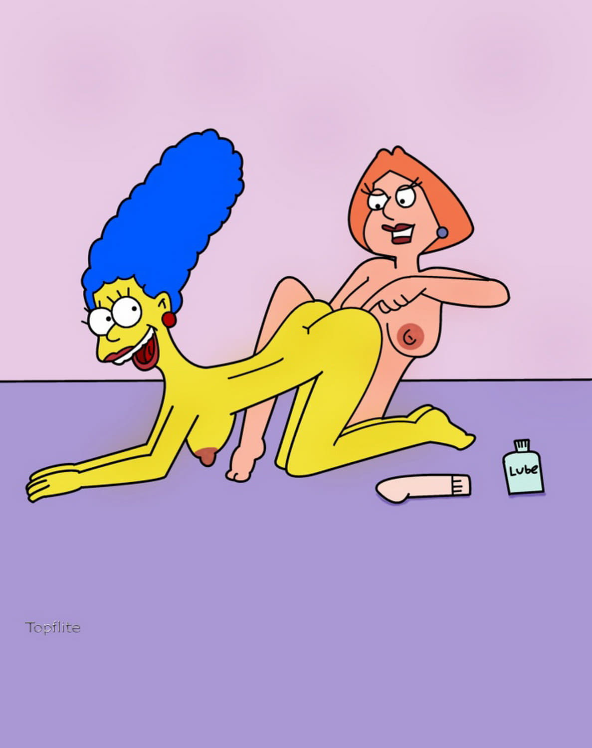 Marge Simpson and Lois Griffin Nipples Vibrator