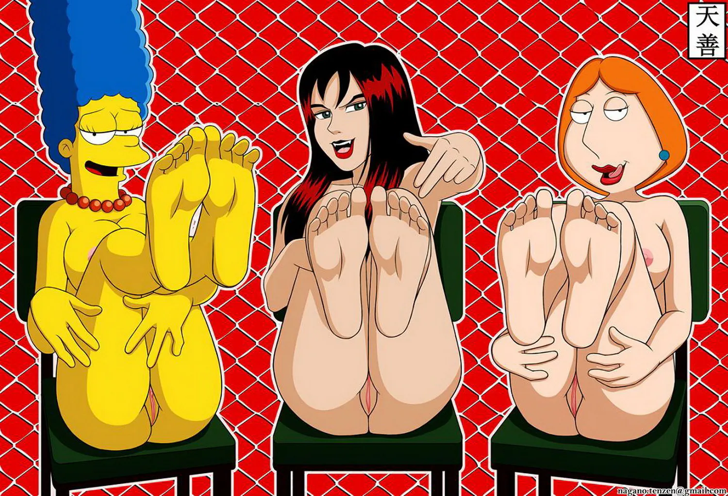 Marge Simpson and Lois Griffin Nude Milf