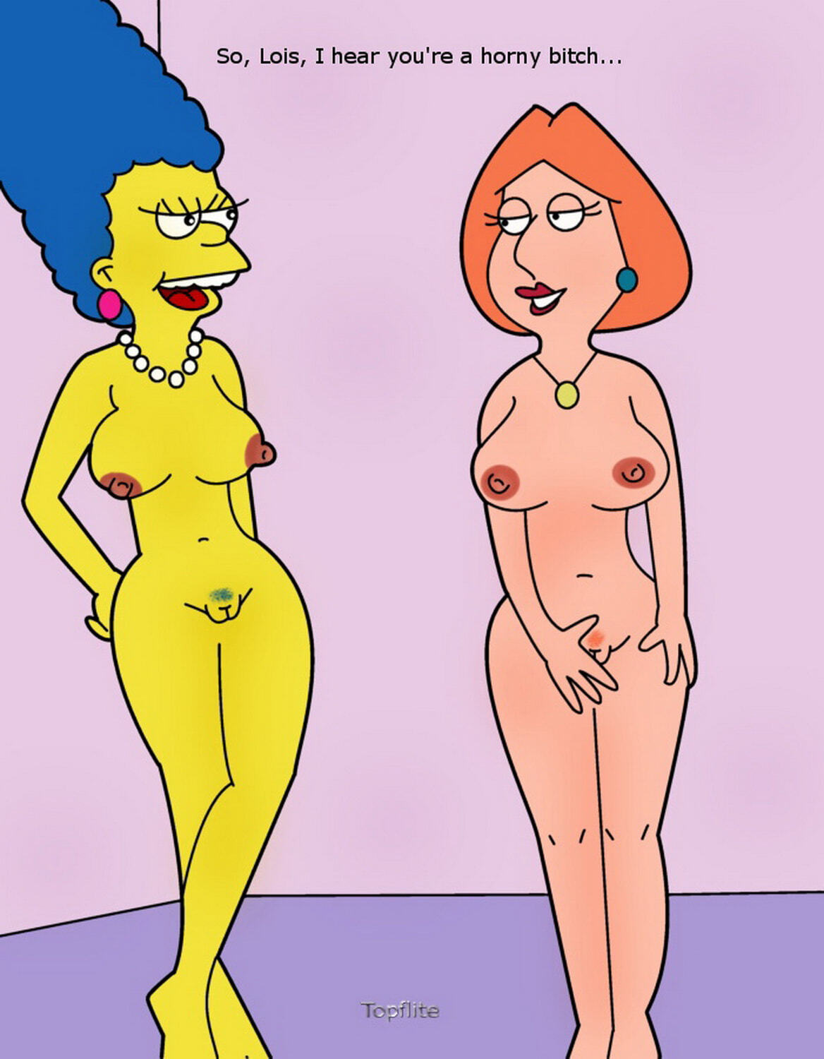 Marge Simpson and Lois Griffin XXX Hentai Cute