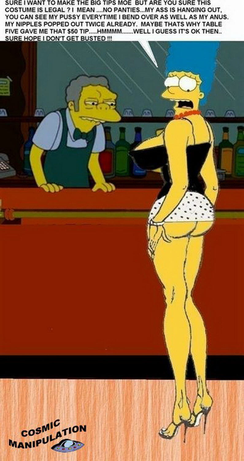 Marge Simpson and Moe Szyslak Hentai XXX Famous