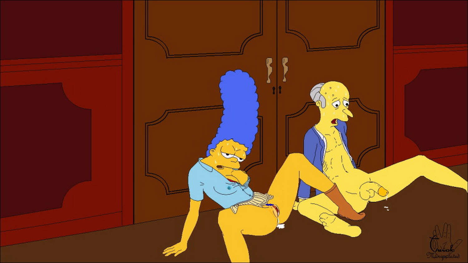 Marge Simpson and Mr. Burns XXX Hentai