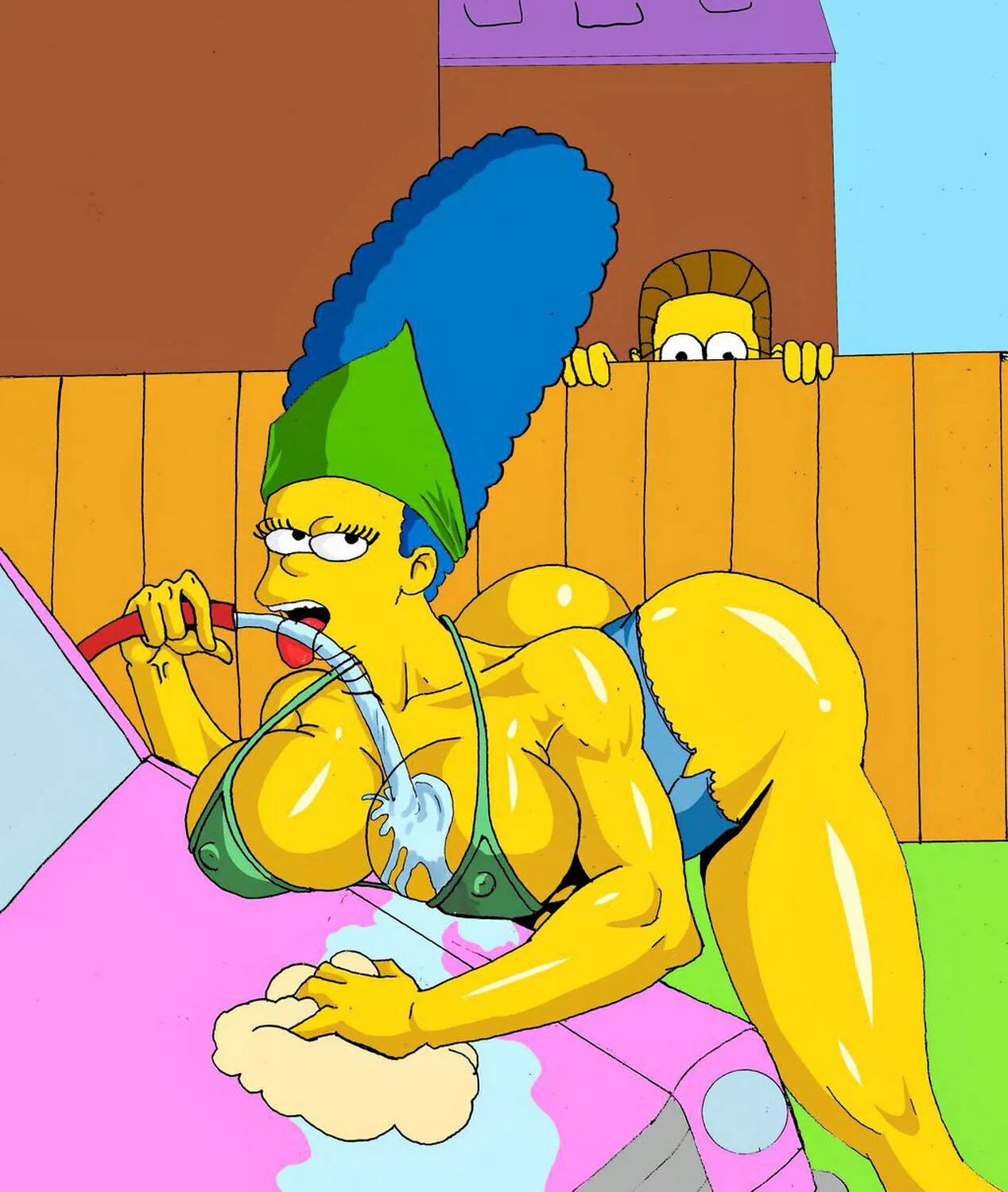 Marge Simpson and Ned Flanders Hentai XXX R34