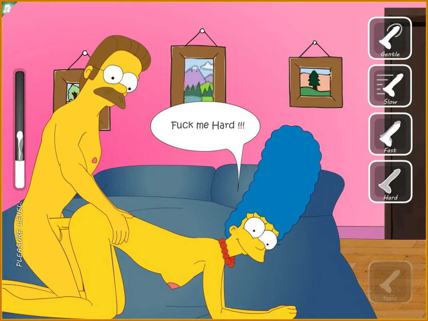 Marge Simpson and Ned Flanders Vagina