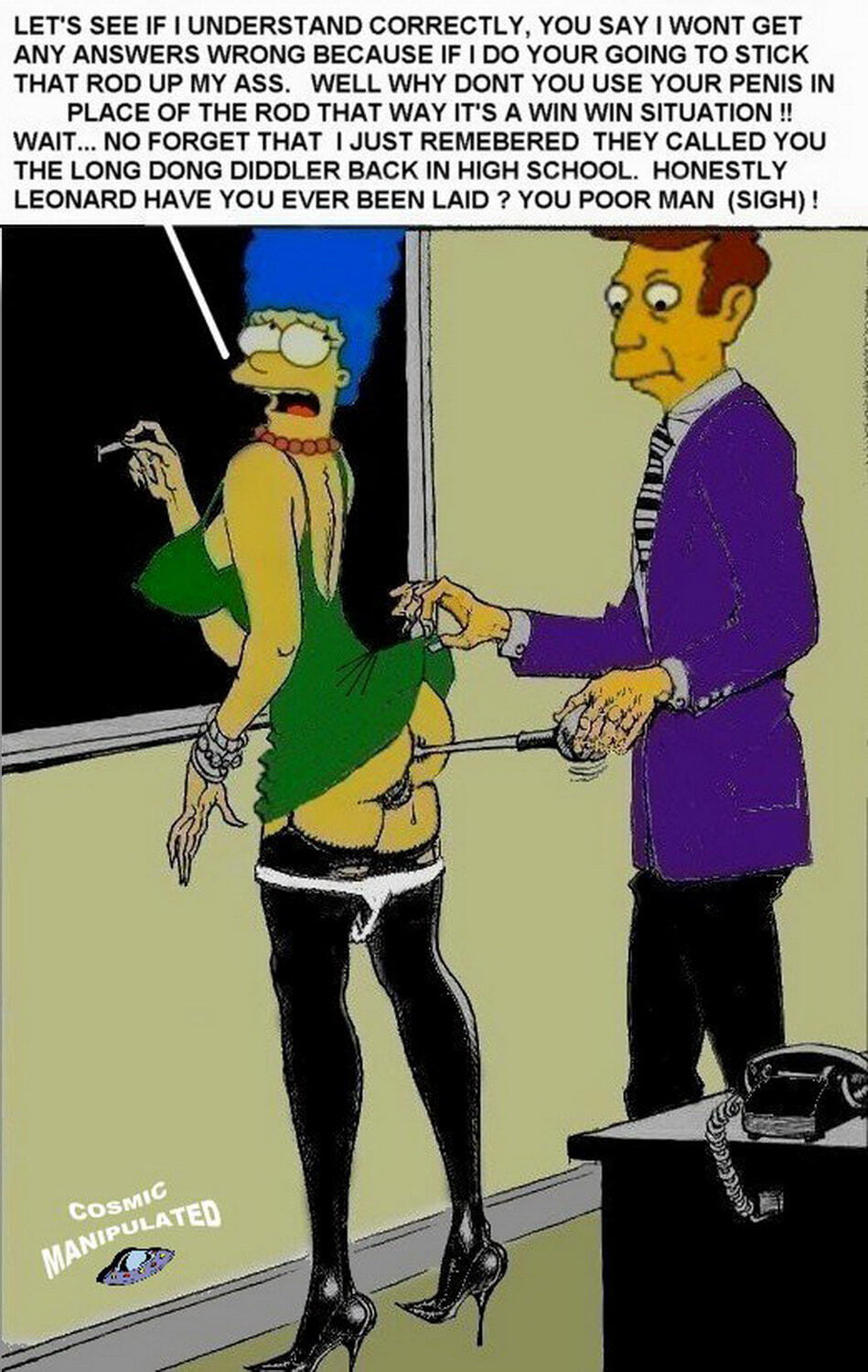 Marge Simpson and Seymour Skinner XXX Hentai