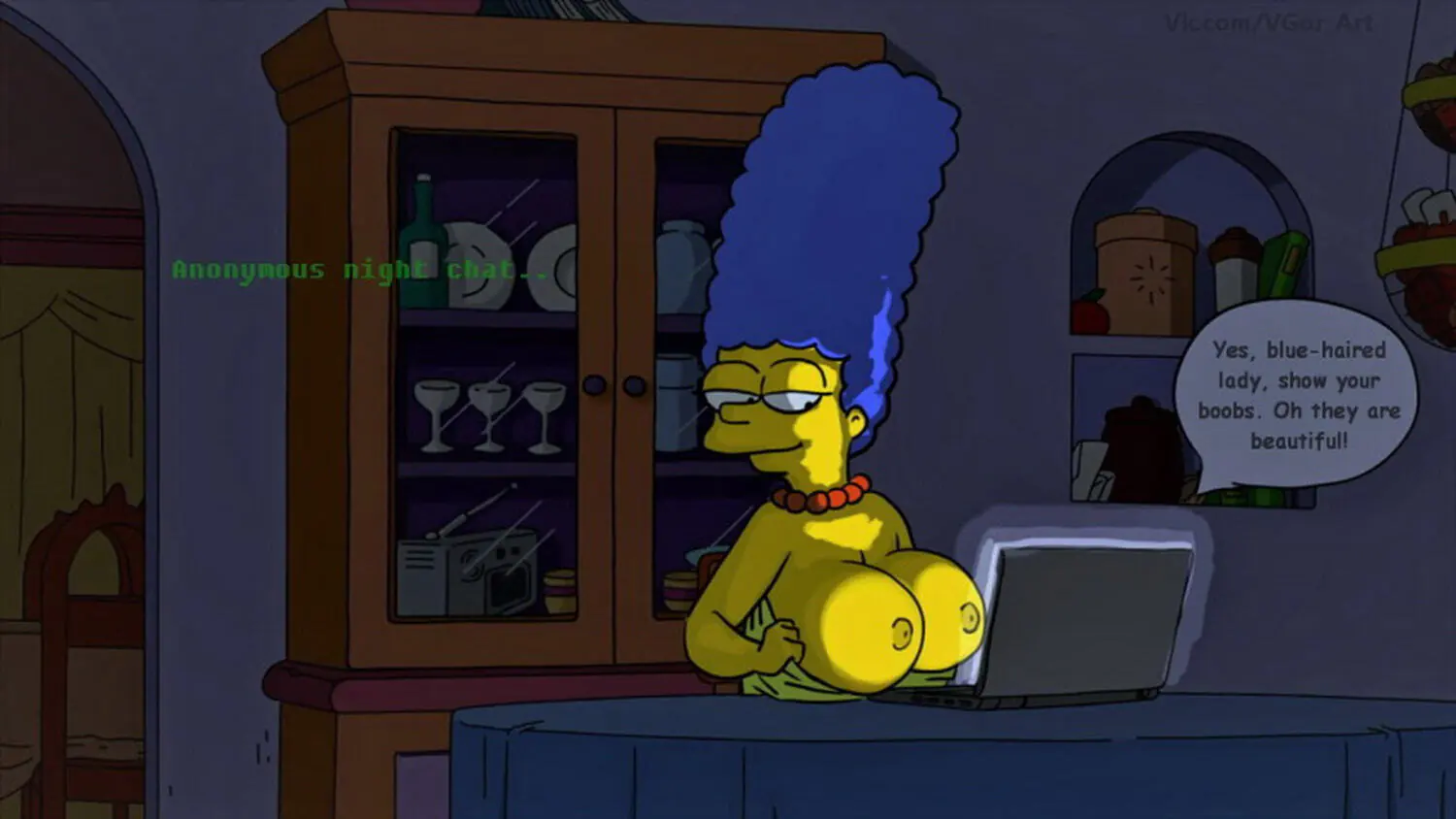 Marge Simpson Big Breast Nipples