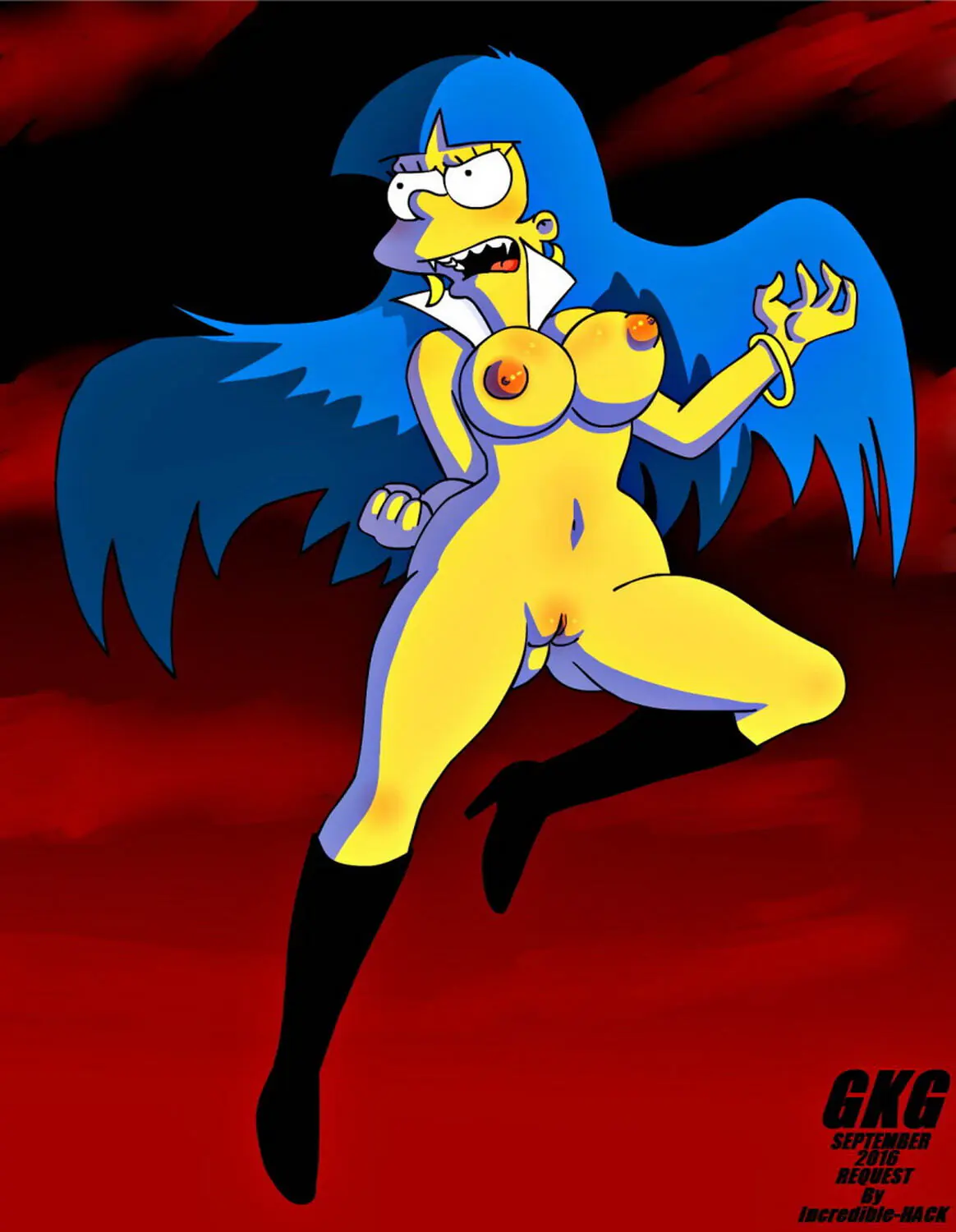 Marge Simpson Big Breast Tits Nude Shaved Pussy