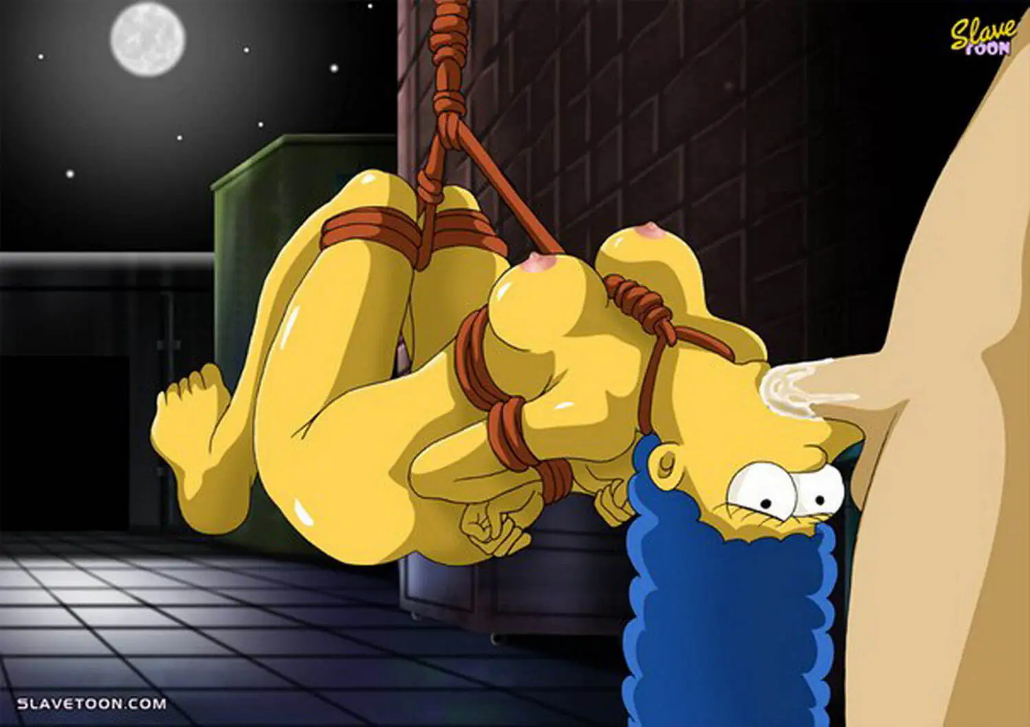 Marge Simpson Bondage Oral