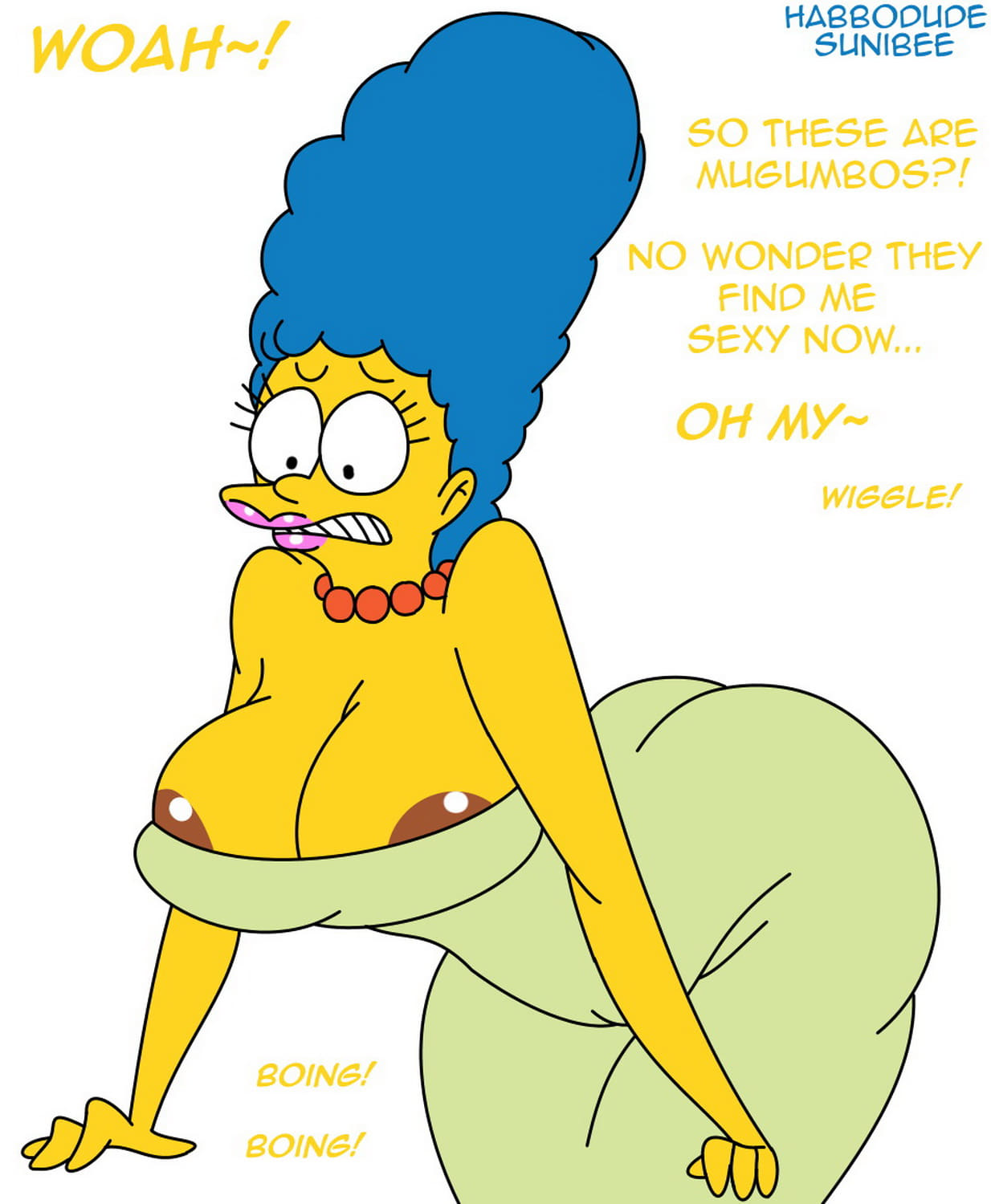 Marge Simpson Milf Tits Nipples Big Breast Huge Ass Lips