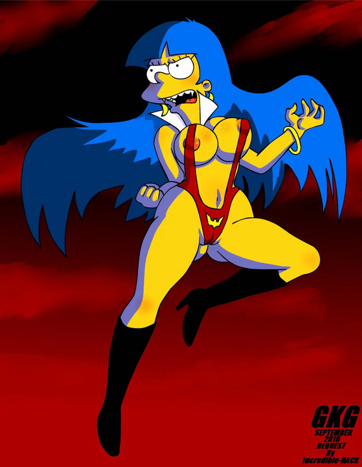 Marge Simpson Nipples Big Breast Tits Gorgeous