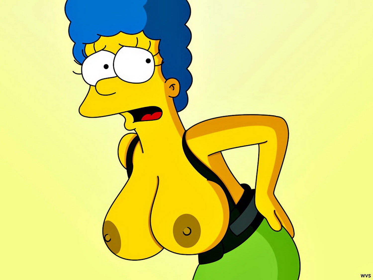 Marge Simpson Nipples Tits Horny