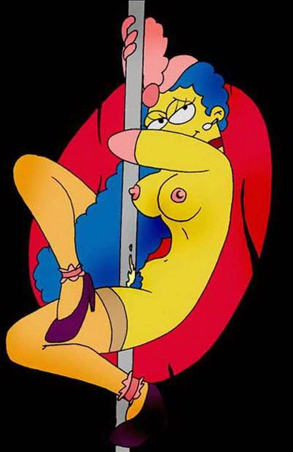 Marge Simpson Nipples Tits Pubic Hair