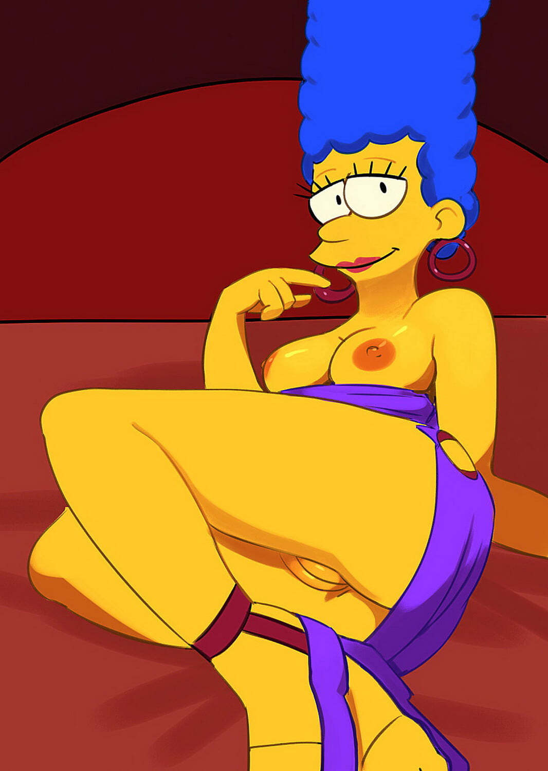 Marge Simpson Nipples Tits Shaved Pussy