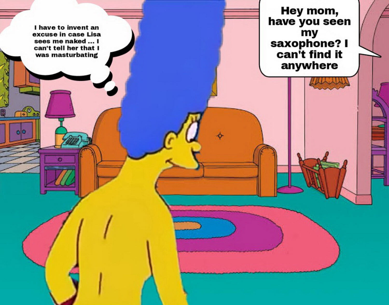 Marge Simpson Nude Milf Horny