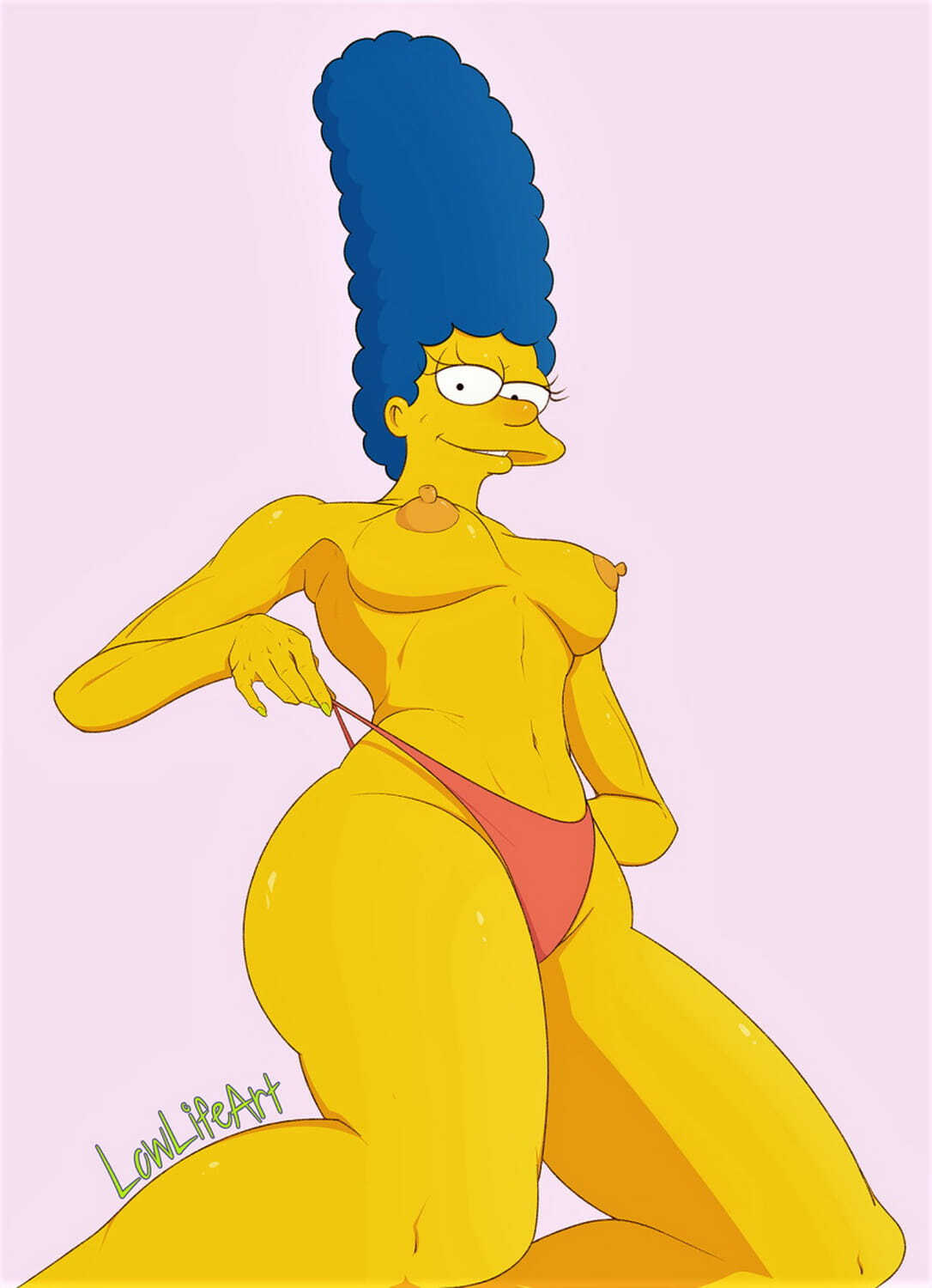 Marge Simpson Erect Nipples