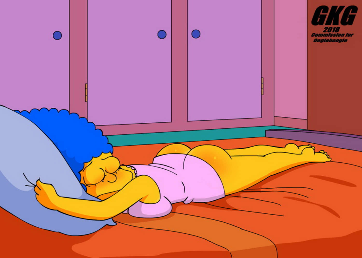 Marge Simpson Sleeping
