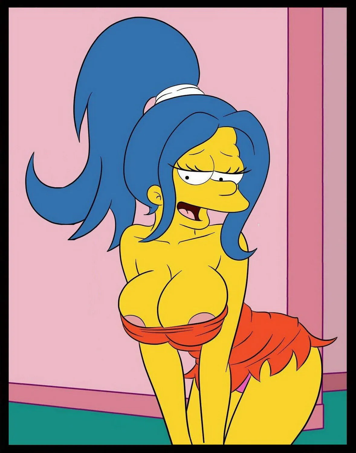 Marge Simpson Tits Big Breast Nipples