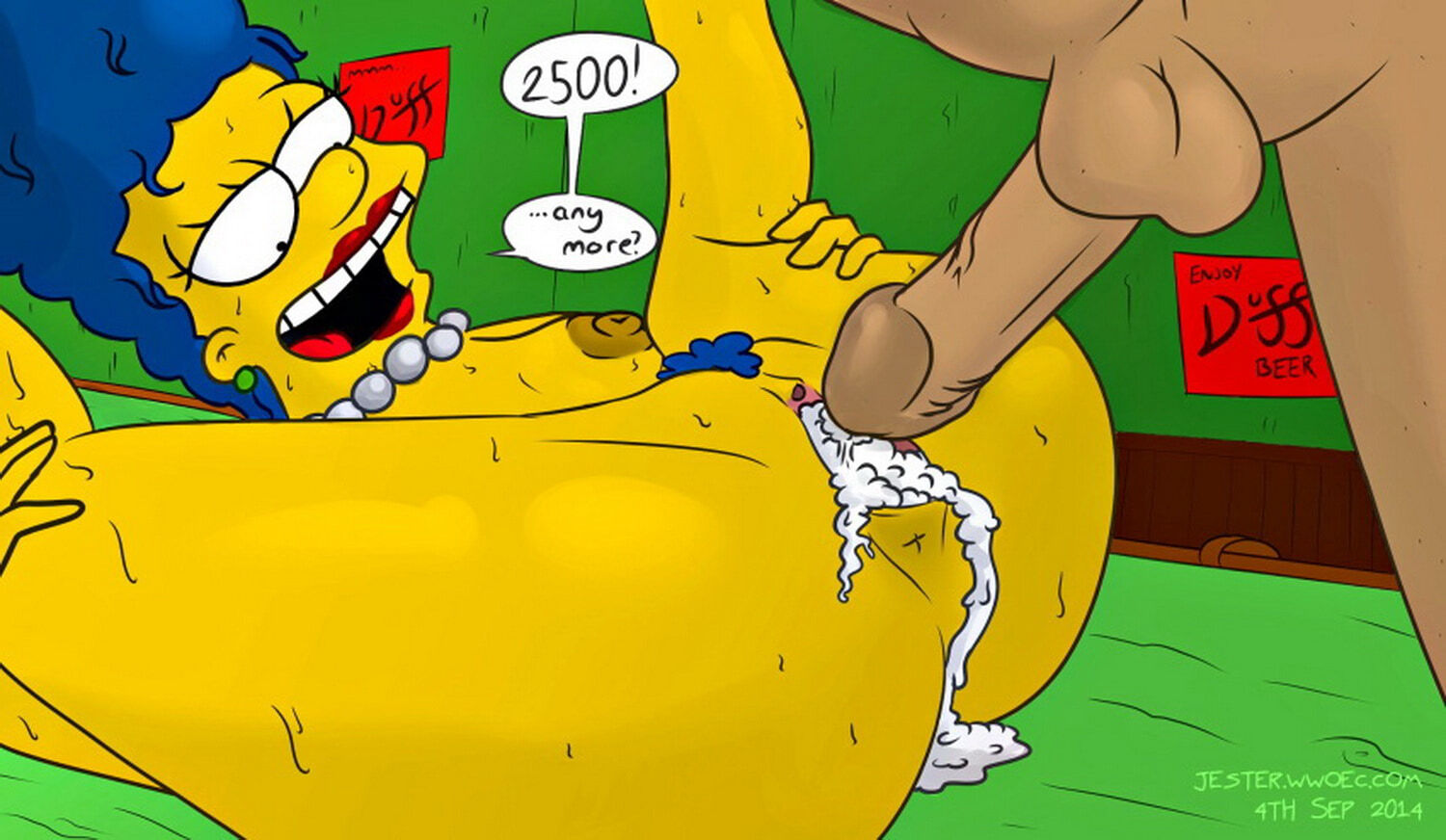 Marge Simpson Tits Cum Nipples Penis