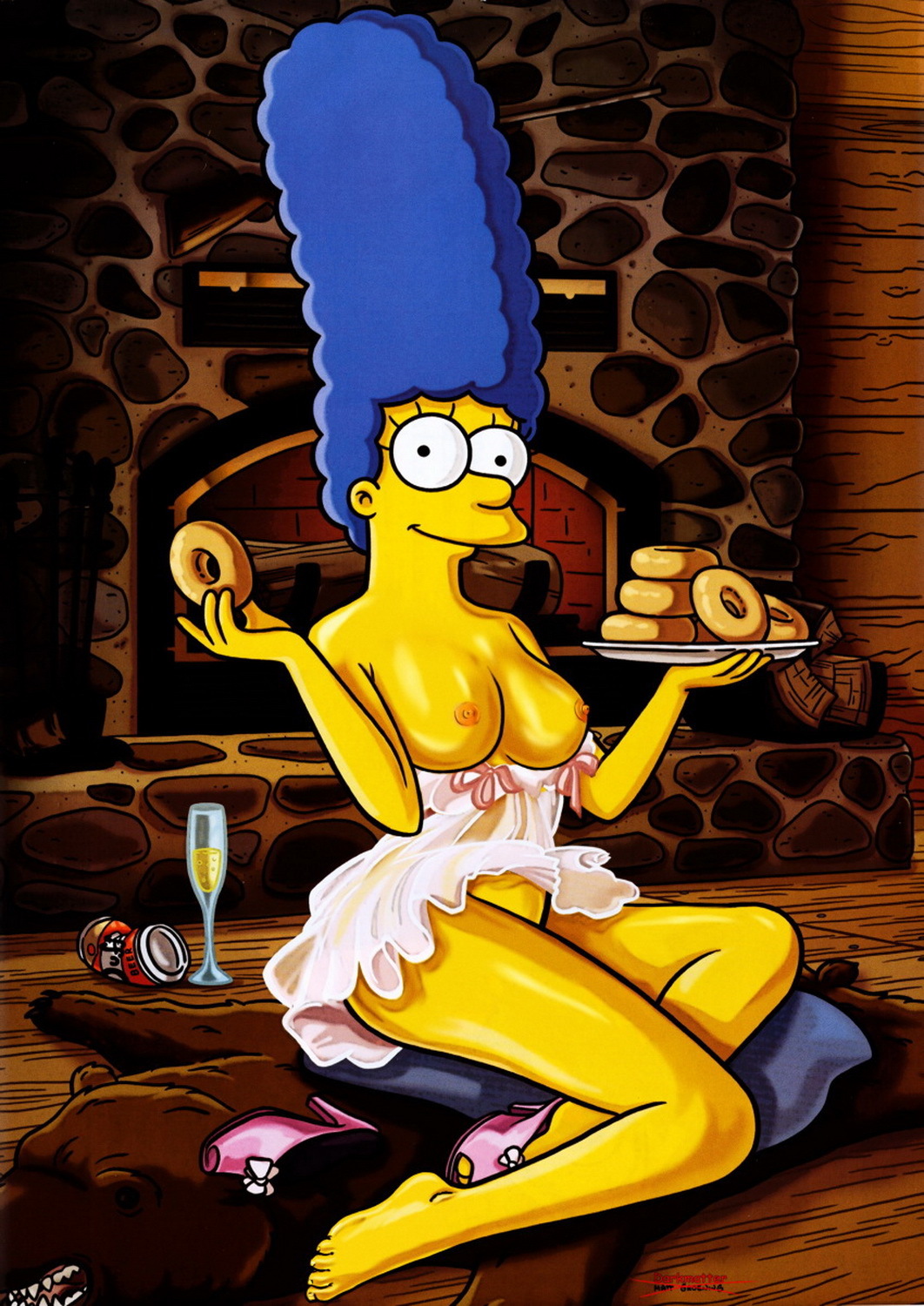 Marge Simpson Tits Nipples Female Only