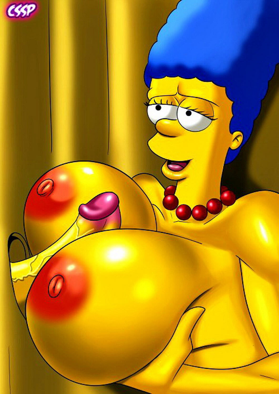 Marge Simpson Tits Nipples Penis