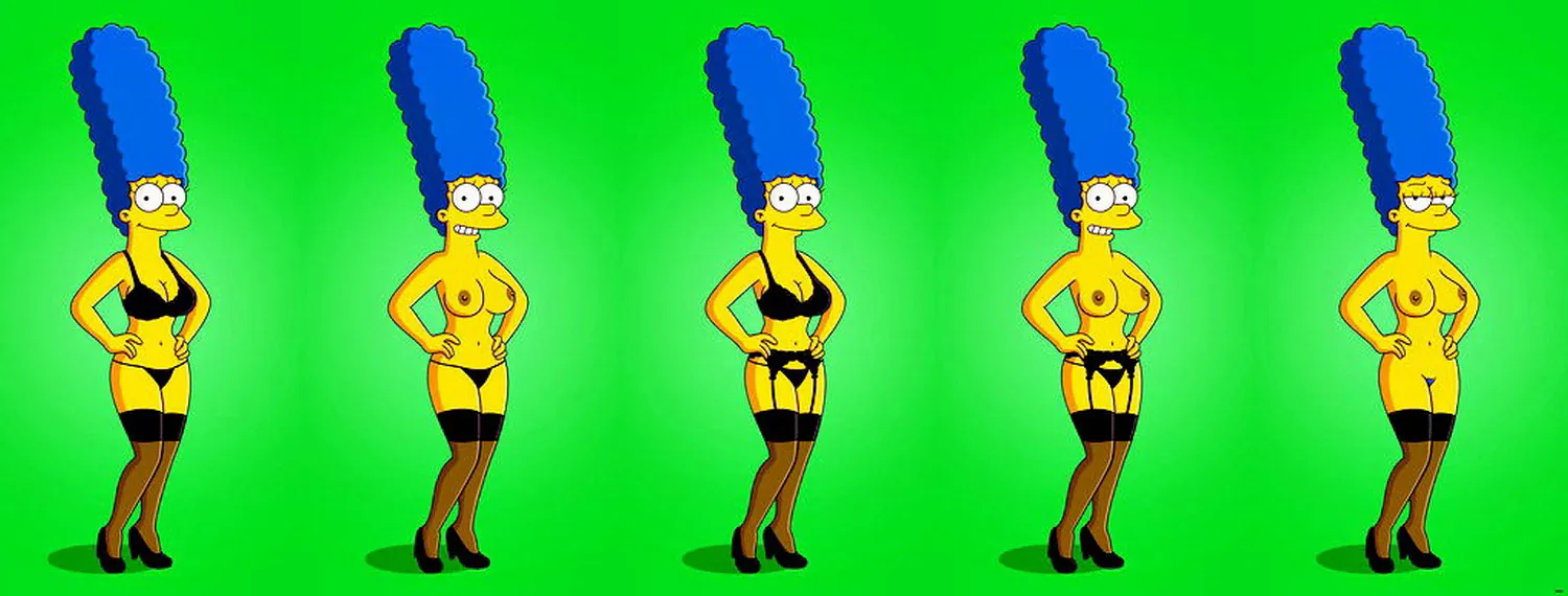 Marge Simpson Tits Pussy Nipples Stockings