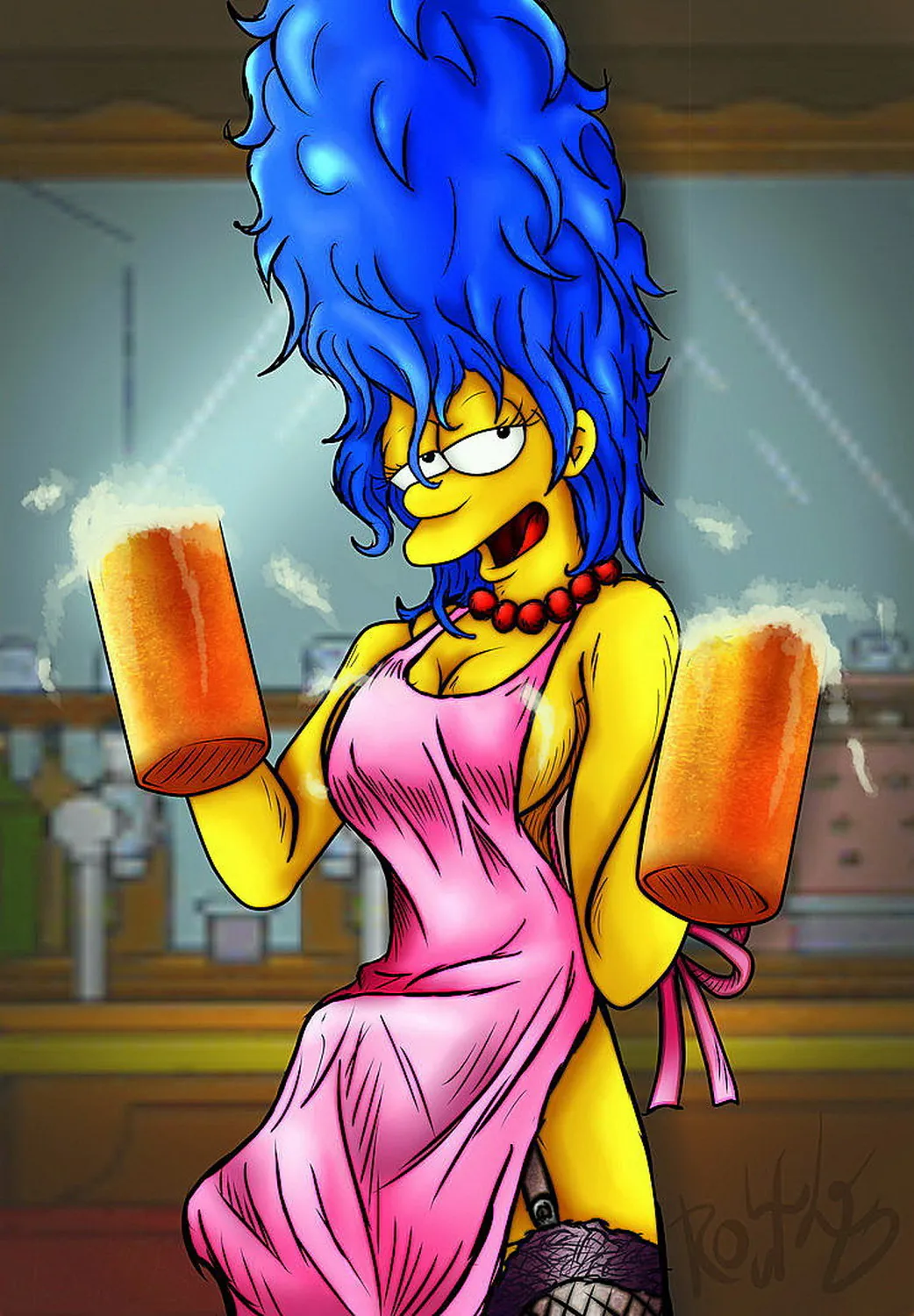 Marge Simpson Tits Stockings Uncensored